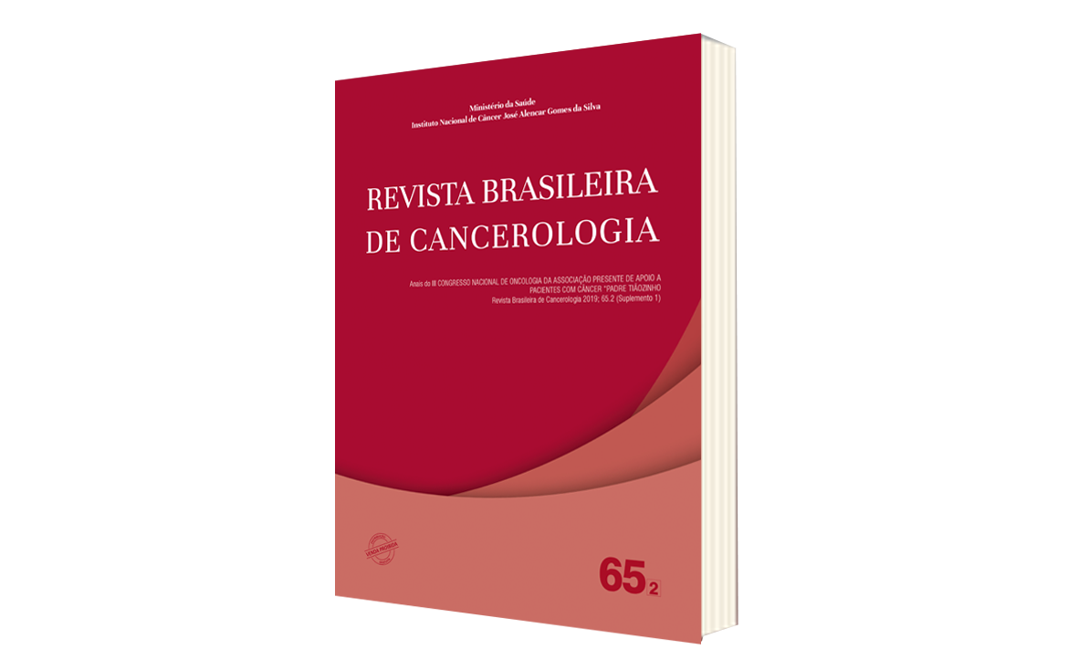 					Visualizar v. 65 n. 2 Supl. 1 (2019): Suplemento 1 - Anais do III Congresso Nacional de Oncologia da Associação presente de apoio a pacientes com câncer "Padre Tiãozinho"
				
